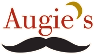 Augies logo with a crescent moon over the s, plus a mustache—classic Cocktail Lounge vibes.